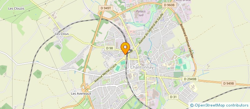 localisation de l'entreprise DE L'ARBRE A LA SIM  CHANTONNAY