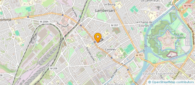 localisation de l'entreprise DE L'ARBRE AUBIN à LAMBERSART