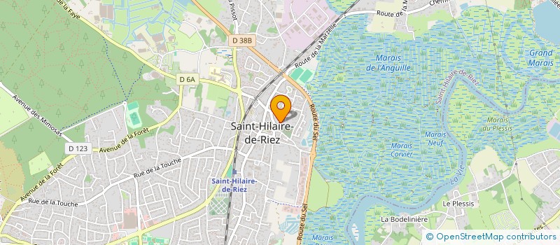 localisation de l'entreprise DE L'ARCHE  NOTRE-DAME-DE-RIEZ