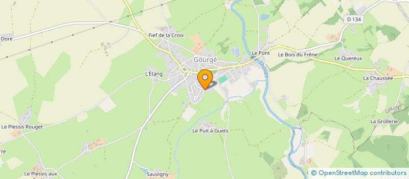 localisation de l'entreprise DE L'ARCHERE à GOURGE