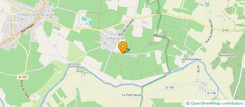 localisation de l'entreprise DE L'ARCISON à BELLEVIGNE-EN-LAYON
