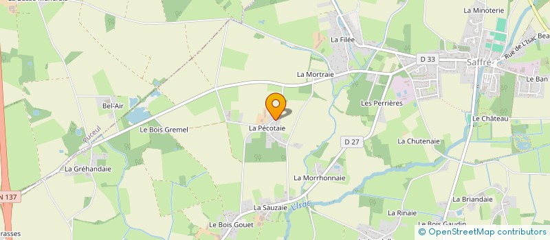localisation de l'entreprise DE L'ARGILE à SAFFRE