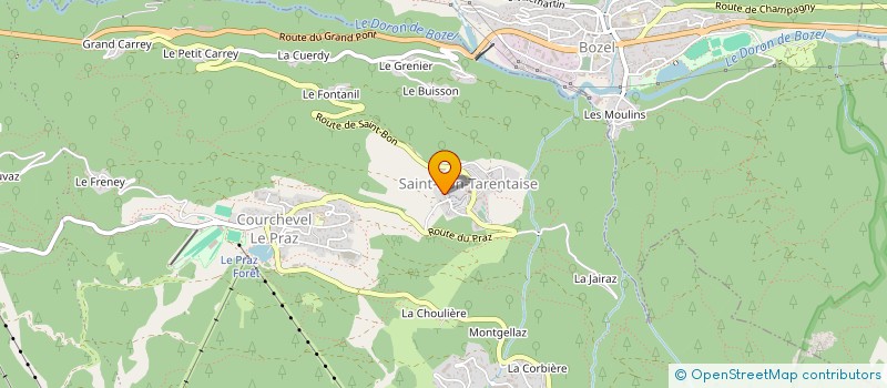 localisation de l'entreprise DE L'ARIONDAZ à COURCHEVEL