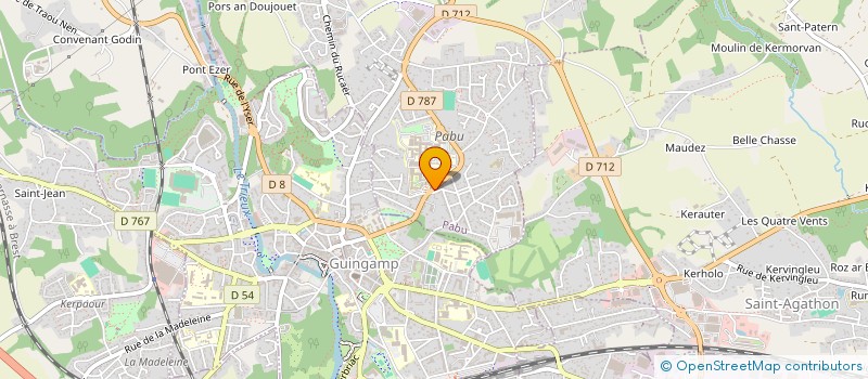 localisation de l'entreprise DE L'ARMOR  PABU