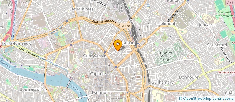 localisation de l'entreprise DE L'ARNOUZE  TOULOUSE