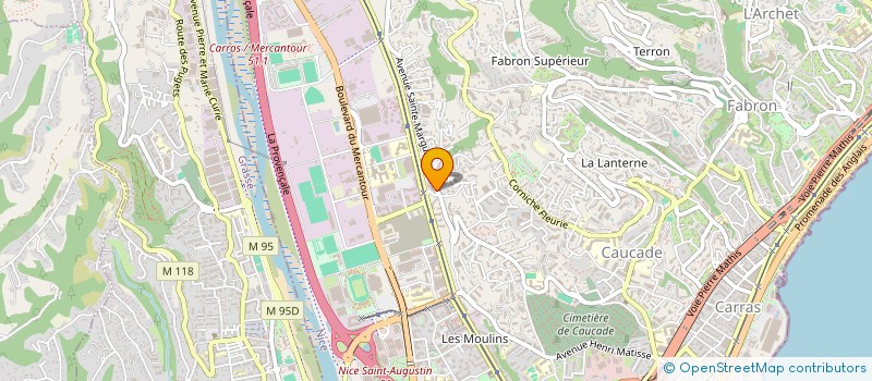 localisation de l'entreprise DE L'ART A L'EVEIL à NICE