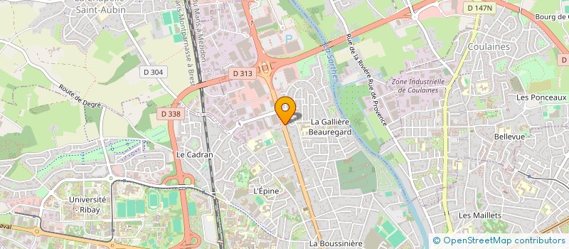 localisation de l'entreprise DE L'ART DANS LA DECAP  LE MANS