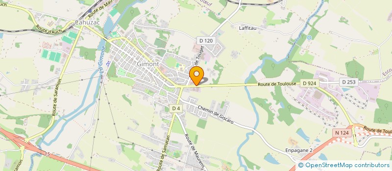 localisation de l'entreprise DE L'ARTET  GIMONT