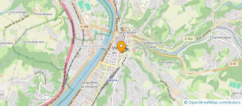 localisation de l'entreprise DE L ARTICHAUT A LA VERVEINE  VIENNE