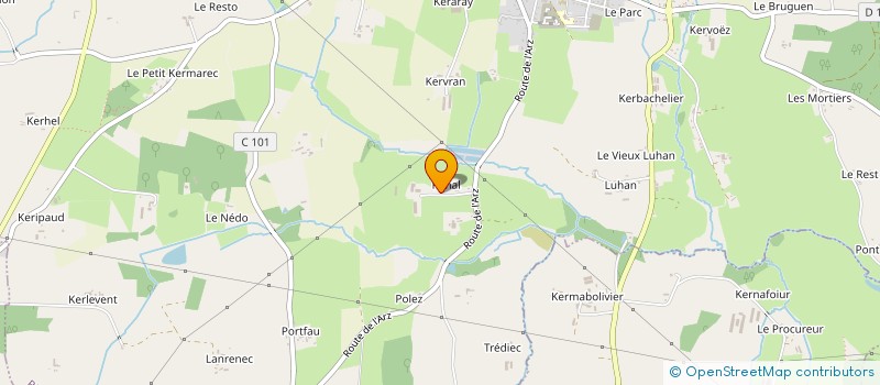 localisation de l'entreprise DE L'ARZ  PLAUDREN