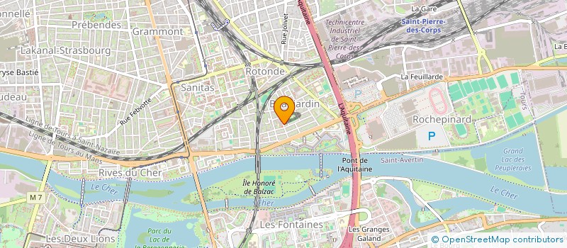 localisation de l'entreprise DE L'ATELIER  TOURS