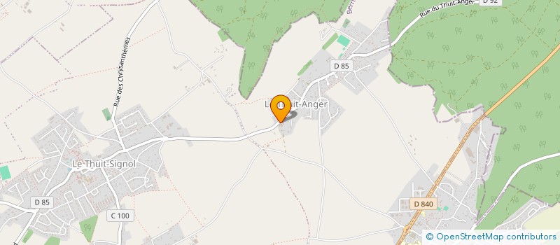 localisation de l'entreprise DE L'ATELIER DE VEULES  LE THUIT DE L'OISON