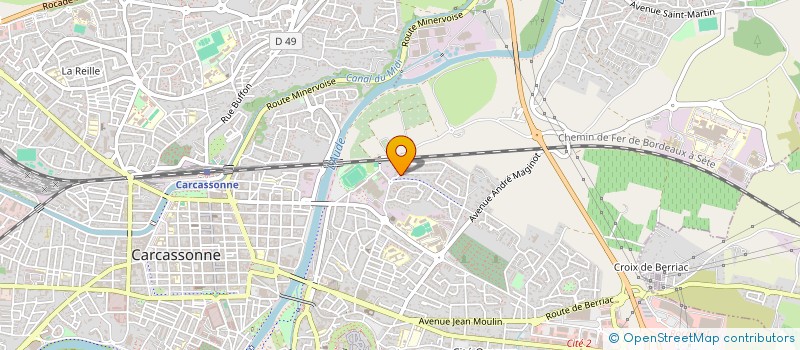 localisation de l'entreprise DE L'ATLAS EN PAYS CATHARE à CARCASSONNE