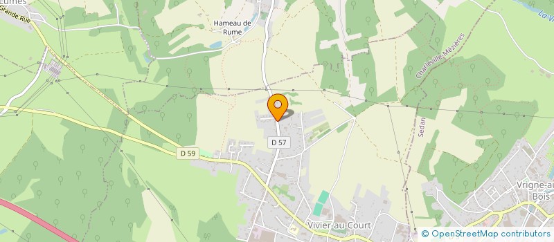localisation de l'entreprise DE L'ATTIGNY  VIVIER-AU-COURT
