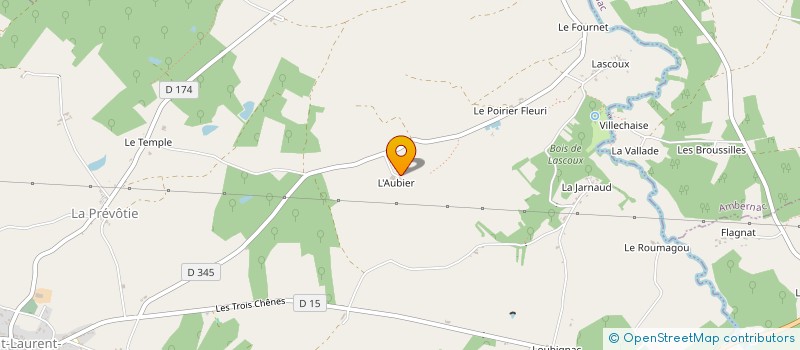 localisation de l'entreprise DE L'AUBIER à AMBERNAC