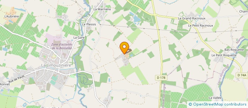 localisation de l'entreprise DE L'AUBIER  SAINT-COLOMBAN