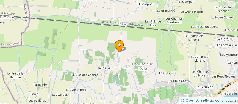 localisation de l'entreprise DE L'AULNAIE  CHOUZE-SUR-LOIRE