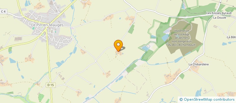 localisation de l'entreprise DE L'AULNAY CHAUVAT  MAUGES-SUR-LOIRE