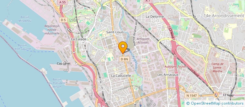 localisation de l'entreprise DE L'AURES à MARSEILLE