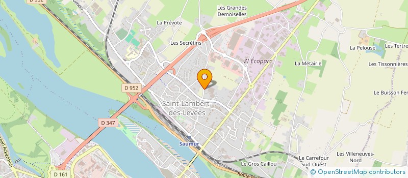 localisation de l'entreprise DE L'AUTHION  SAUMUR