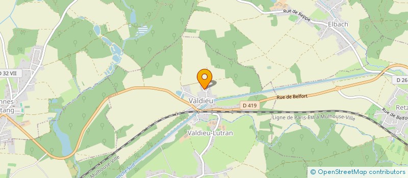 localisation de l'entreprise DE L'AUTOMNE  VALDIEU-LUTRAN