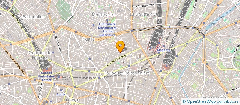 localisation de l'entreprise DE L'AUTRE COTE  PARIS