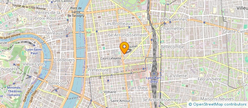 localisation de l'entreprise DE L'AUTRE COTE à LYON