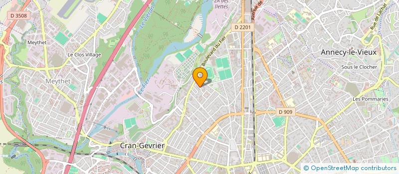 localisation de l'entreprise DE L'AUTRE COTE à ANNECY