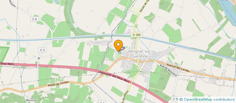 localisation de l'entreprise DE L'AUTRE COTE  SERIGNAC-SUR-GARONNE