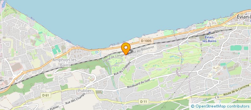 localisation de l'entreprise DE L'AUTRE COTE  PUBLIER