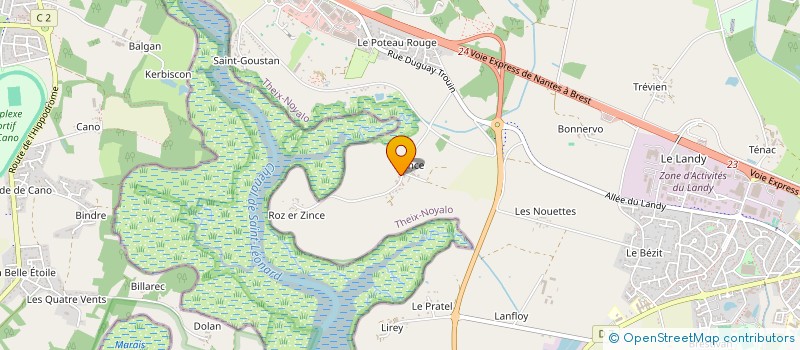 localisation de l'entreprise DE L'AVENIR à THEIX-NOYALO