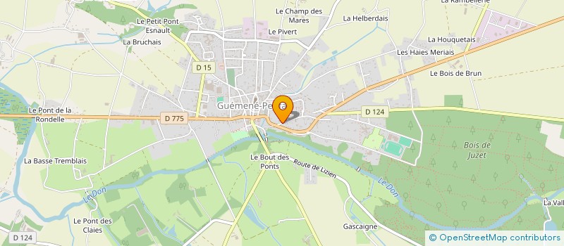 localisation de l'entreprise DE L'AVENIR 5  GUEMENE-PENFAO