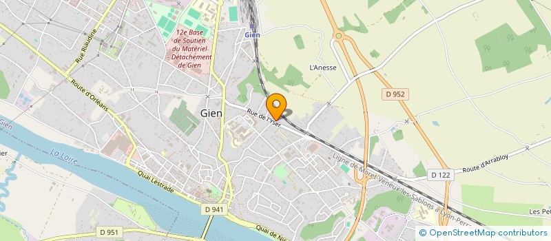 localisation de l'entreprise DE L'AVENIR  GIEN