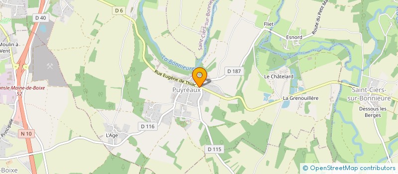 localisation de l'entreprise DE L'AVENIR  PUYREAUX