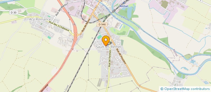 localisation de l'entreprise DE L'AVENIR  SAULT-LES-RETHEL