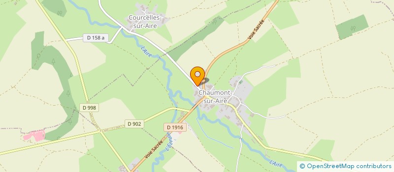 localisation de l'entreprise DE L'AVENTURE à CHAUMONT-SUR-AIRE