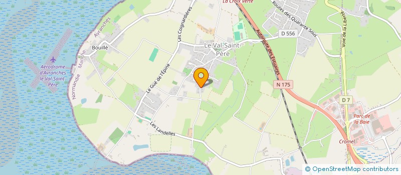 localisation de l'entreprise DE L'AZERIE  LE VAL-SAINT-PERE