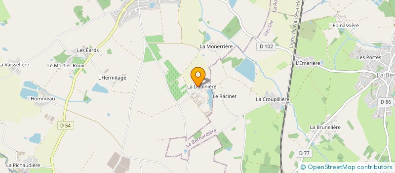 localisation de l'entreprise DE L'EAU VIVE à SAINT-HILAIRE-DE-CLISSON