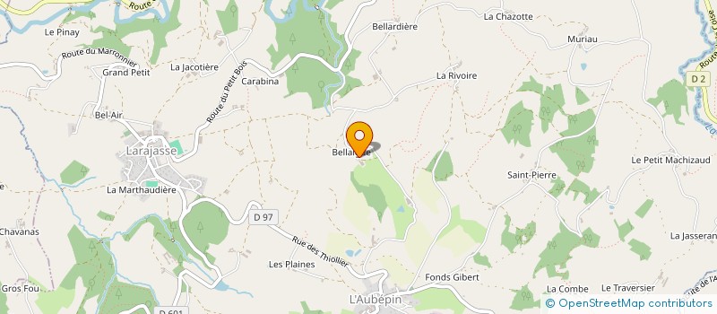 localisation de l'entreprise DE L'EAU VIVE  LARAJASSE