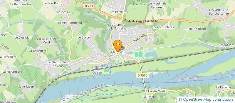 localisation de l'entreprise DE L'EBENE  OUDON