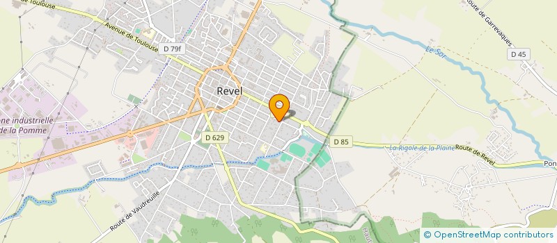 localisation de l'entreprise DE L'EBENE  REVEL