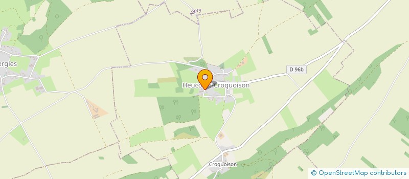 localisation de l'entreprise DE L'EBENIER  HEUCOURT-CROQUOISON