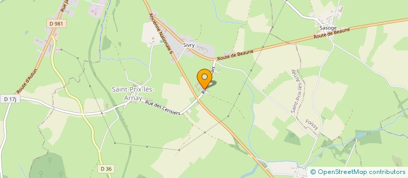 localisation de l'entreprise DE L'ECART  SAINT-PRIX-LES-ARNAY