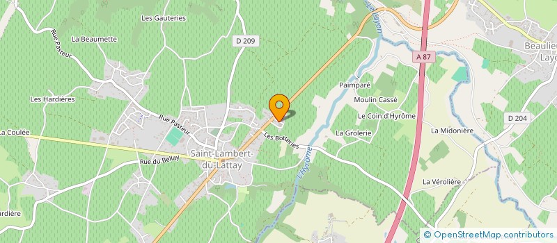 localisation de l'entreprise DE L'ECHALIER à BELLEVIGNE-EN-LAYON