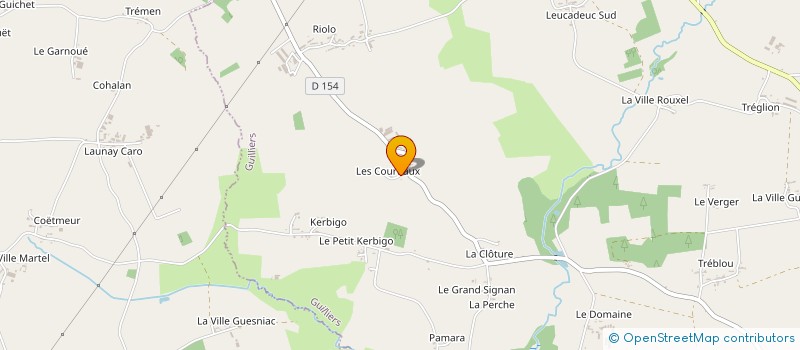 localisation de l'entreprise DE L'ECOLE  GUILLIERS