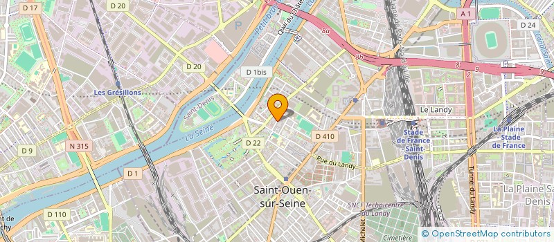 localisation de l'entreprise DE L'ECRAN AU PAPIER ( EAP ) à SAINT-OUEN-SUR-SEINE