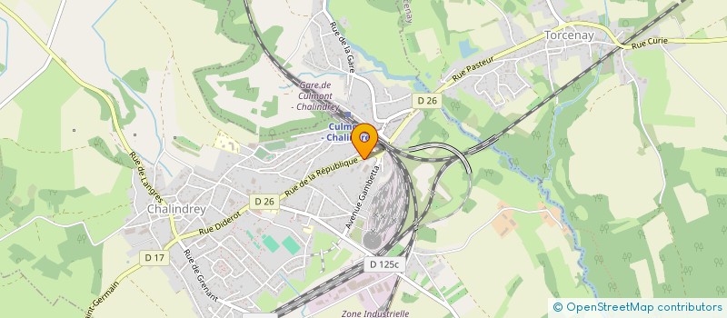 localisation de l'entreprise DE L'ECUREUIL  CHALINDREY