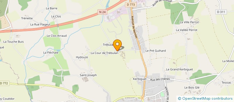 localisation de l'entreprise DE L'ECUSSON à GUER