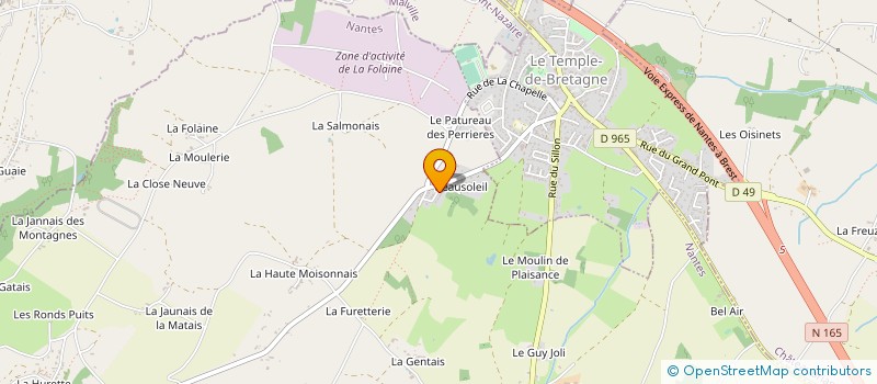 localisation de l'entreprise DE L'EDYCE  CORDEMAIS