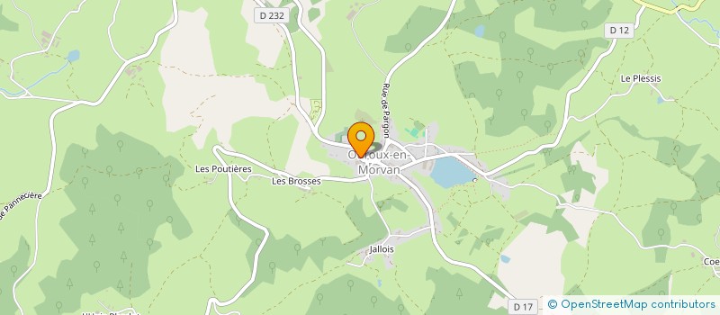localisation de l'entreprise DE L EGLISE à OUROUX-EN-MORVAN
